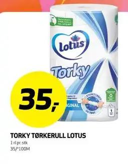 Bunnpris TORKY TØRKERULL LOTUS tilbud