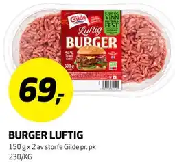 Bunnpris BURGER LUFTIG tilbud