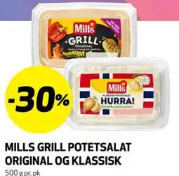 Bunnpris MILLS GRILL POTETSALAT ORIGINAL OG KLASSISK tilbud