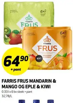 Bunnpris FARRIS FRUS MANDARIN & MANGO OG EPLE & KIWI tilbud