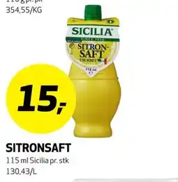 Bunnpris SITRONSAFT tilbud