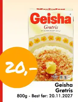 Havaristen Geisha Geisha Grøtris tilbud