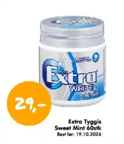 Havaristen Extra Tyggis Sweet Mint 60stk tilbud