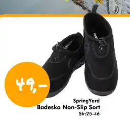 Havaristen SpringYard Badesko Non-Slip Sort tilbud