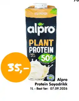 Havaristen Alpro protein soyadrikk tilbud