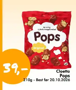 Havaristen Cloetta Pops tilbud