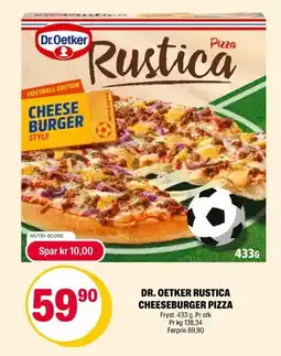 Coop Extra Dr. Oetker Rustica cheeseburger pizza tilbud