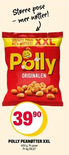 Coop Extra Polly peanøtter XXL tilbud