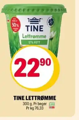 Coop Extra Tine lettrømme tilbud