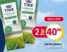 Coop Extra Tine mellommelk tilbud