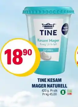 Coop Extra Tine Kesam mager naturell tilbud
