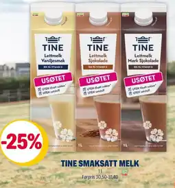 Coop Extra Tine smaksatt melk tilbud