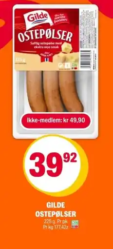 Coop Extra Gilde ostepølser tilbud
