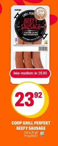 Coop Extra Coop grill perfekt beefy sausage tilbud