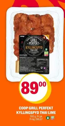 Coop Extra Coop grill perfekt kyllingspyd Thai lime tilbud
