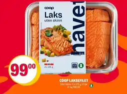 Coop Extra Coop laksefilet tilbud