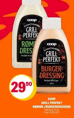 Coop Extra Coop grill perfekt rømme-/burgerdressing tilbud