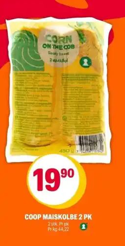 Coop Extra Coop maiskolbe 2 pk tilbud