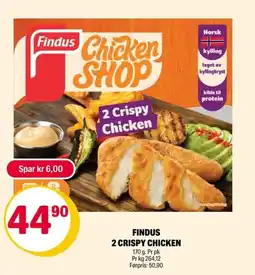 Coop Extra Findus 2 crispy chicken tilbud