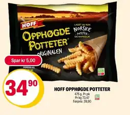Coop Extra Hoff opphøgde potteter tilbud