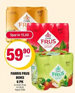 Coop Extra Farris Frus boks 6 pk tilbud
