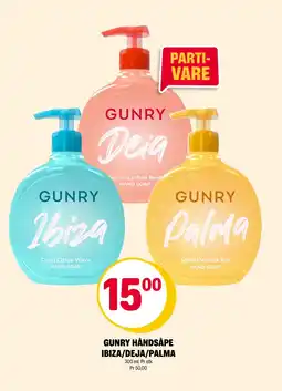 Coop Extra Gunry håndsåpe ibiza / deja/ palma tilbud