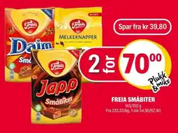 Coop Extra Freia småbiter tilbud