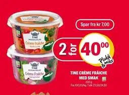 Coop Extra Tine crème fraiche med smak tilbud