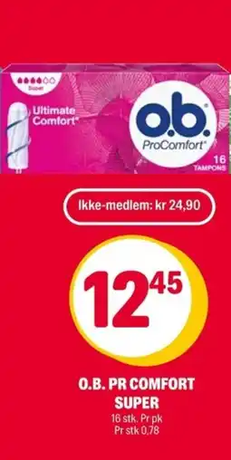 Coop Extra O.B. Pr comfort super tilbud