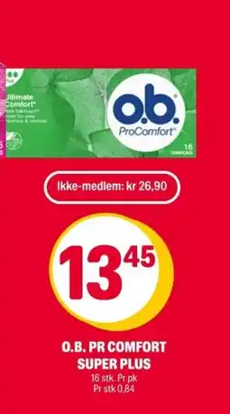 Coop Extra O.B. Pr comfort super plus tilbud