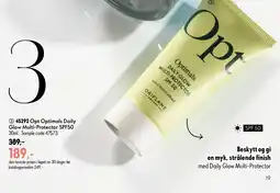 Oriflame Opt Optimals Daily Glow Multi-Protector SPF50 tilbud