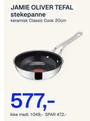 JAMIE OLIVER TEFAL stekepanne
