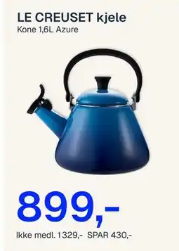 Jernia LE CREUSET kjele tilbud