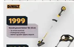 Megaflis Dewalt gresstrimmer 18v 33 cm tilbud