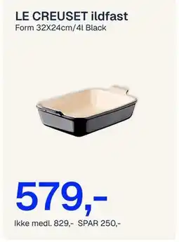 Jernia LE CREUSET ildfast tilbud