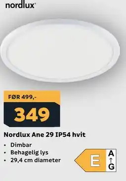 Megaflis Nordlux Ane 29 IP54 hvit tilbud