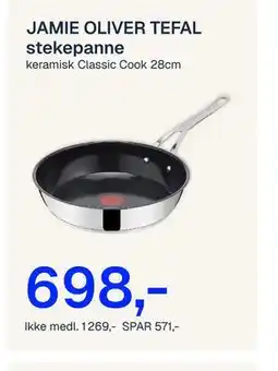 Jernia JAMIE OLIVER TEFAL stekepanne tilbud
