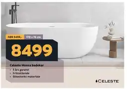 Megaflis Celeste Monza badekar tilbud