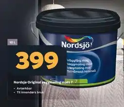 Megaflis Nordsjø Original veggmaling matt 7 tilbud