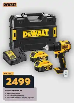 Megaflis Dewalt drill 18V XR tilbud