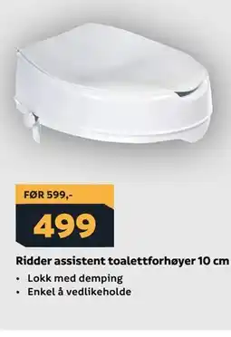 Megaflis Ridder assistent toalettforhøyer 10 cm tilbud