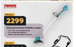 Megaflis Makita gresstrimmer DUR189Z z-modell tilbud