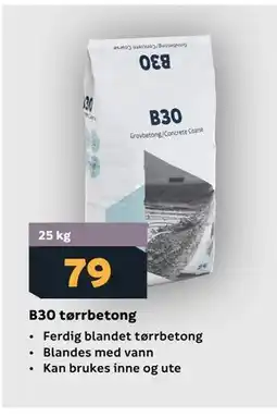 Megaflis B30 tørrbetong tilbud