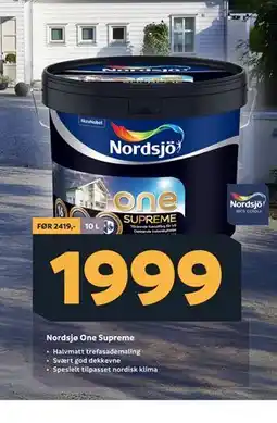 Megaflis Nordsjø One Supreme tilbud