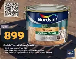 Megaflis Nordsjø Tinova UV Super Terrace tilbud