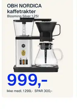 Jernia OBH NORDICA kaffetrakter tilbud