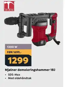 Megaflis Mjølner demoleringshammer 18J tilbud