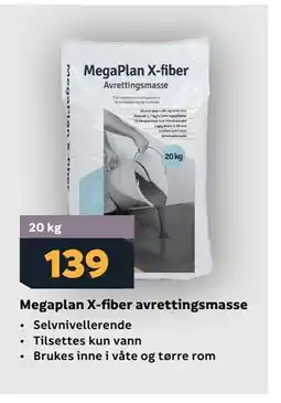 Megaflis Megaplan X-fiber avrettingsmasse tilbud