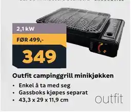 Megaflis Outfit campinggrill minikjøkken tilbud