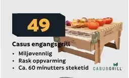 Megaflis Casus engangsgrill tilbud
